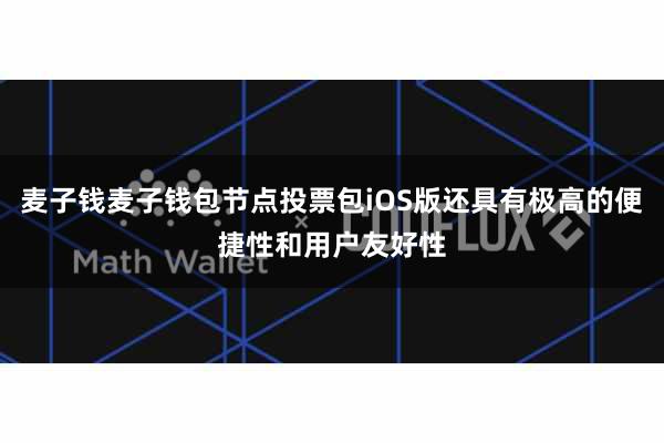 麦子钱麦子钱包节点投票包iOS版还具有极高的便捷性和用户友好性