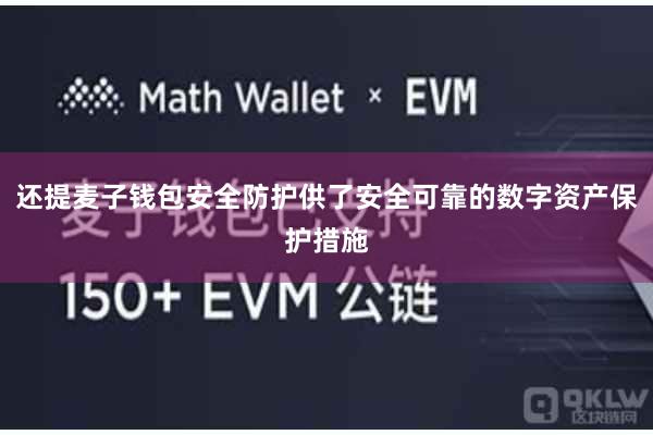 还提麦子钱包安全防护供了安全可靠的数字资产保护措施
