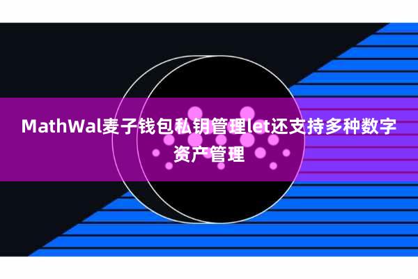MathWal麦子钱包私钥管理let还支持多种数字资产管理